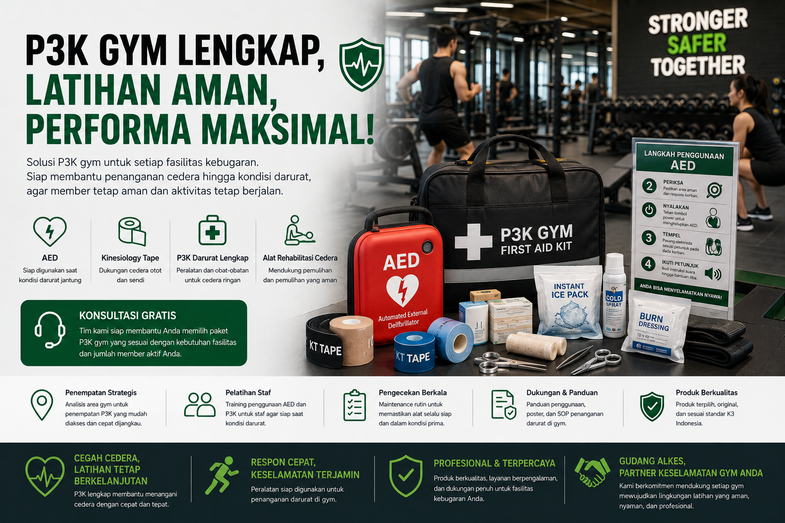 p3k gym lengkap